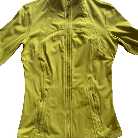 RARE Lululemon Define Jacket Nulux - Golden Lime Color, Size 8 - Picture 11 of 11